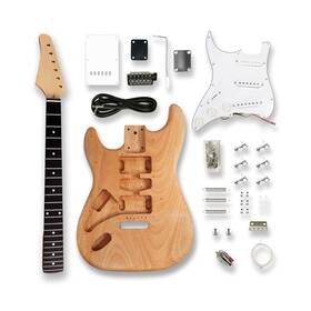 Bexgears 680168607466 Diy Left-handed Electric Guitar Kits Okoume Body