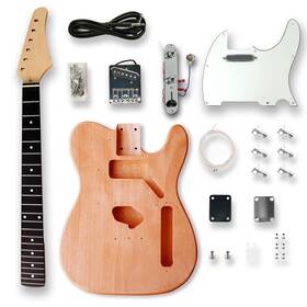 B082zg8fs7 Bexgears Diy Electric Guitar Kit Okoume Body Maple Neck Ebony Fretboard