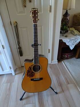 Br-180acelh Blueridge Left Handed 2011 Acoustic Electric Guitar Original Owner