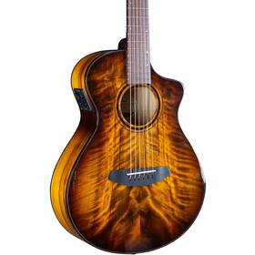 19788620 Breedlove 197881330620 Pursuit Exotic Myrtlewood Companion A/e Guitar Tigers Eye Rf