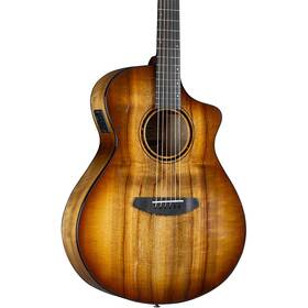 Breedlove 197881383824 Pursuit Exotic S Ce Myrtlewood Concert A/e Guitar Ab Rf