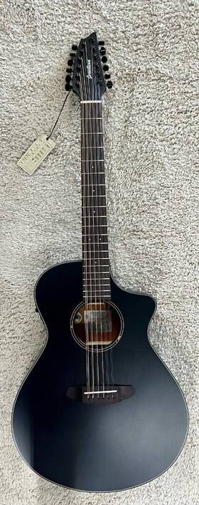Dscn28xceeuam Breedlove Discovery Concert Ce 12-string Acoustic Electric Guitar Satin Black