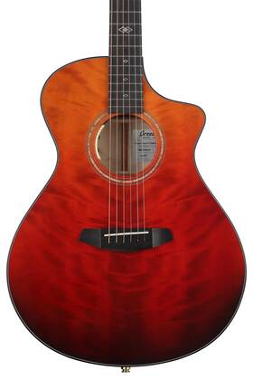 Orcns79cemymy Breedlove Oregon Concert Thinline Ce Acoustic-electric Guitar - Hot Rod