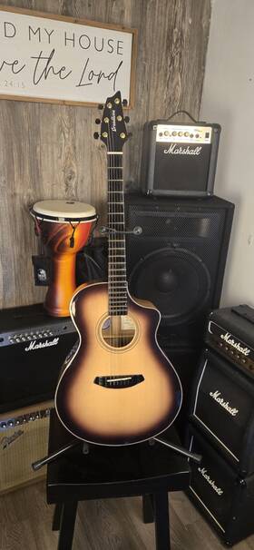 Breedlove Pl210621559 Artista Concert Ce Suede Burst Acoustic-electric Guitar