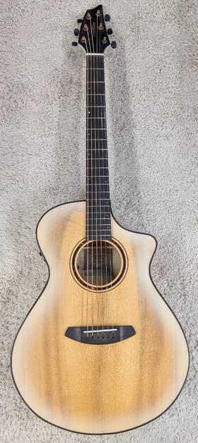 Pscn55cemymy Breedlove Pursuit Exotic S Concert Ce White Sand Acoustic Electric