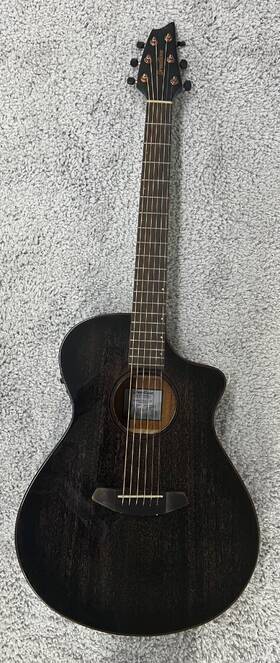 Rfcn65ceamamltd Breedlove Rainforest S Concert Abyss Ce African Mahogany Acoustic Electrc Guitar