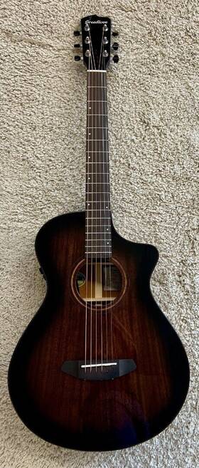 Wwca38ceamam Breedlove Wildwood Pro Concertina Ce Acoustic Electric Guitar Suede - Used