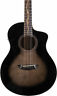 Bts9vcech-d-u Washburn Bella Tono Acoustic Electric Guitar In Charcoal Burst
