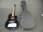Cd-60sce Cd60sce Fender Black Acoustic Electric Guitar In Hard Case