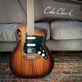 Cole Clark 348890016994 True Hybrid Studio Thinline All Mahogany Hss Ccstl1ec-mmah-hss-sun