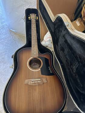 Fl2ec-blbl-sun Cole Clark Fl2ecblbl 2019 Fat Lady 2 Series Acoustic Electric Guitar #235