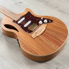 Cctl2ec-blbl-hss Cole Clark Guitars Mint Tl2ec-blbl-hss True Hybrid Tl Grand Auditor Acous.-elec Gtr. Nat