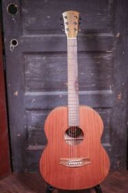Ccll1e-rdm Cole Clark Little Lady Mini Acoustic Electric Guitar Redwood Maple With Bag