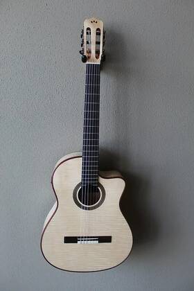 4478398568365913178 Cordoba Brand New Fusion 12 Acoustic/electric Classical Guitar - White Sands