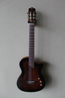 536587165879136456387 Cordoba Brand New Stage Thinbody Nylon Acoustic/electric Guitar - Edgeburst