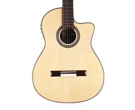 Cordoba 614252347167 Fusion 12 Cutaway A/e Nylon String Guitar - Natural Cedar Used