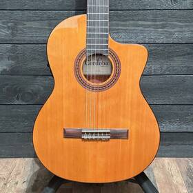 62213017 Cordoba C5-cet Thinline Canadian Cedar Nylon-string Acoustic-electric Guitar - N