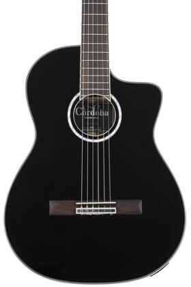 99-750-0020 Cordoba Fusion 5 Jet Nylon String Acoustic-electric Guitar - Black
