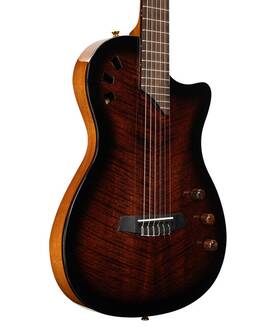 Acoustic6679 Cordoba Pre-owned Stage Nylon Hybrid Electric Guitar - Burst