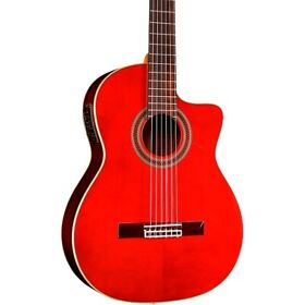 04713 Cordoba Gk Studio Negra Flamenco Acoustic-electric Guitar Wine Red