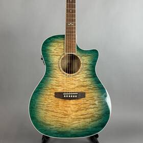 Cort 123026123026 Ga-qf Acoustic-electric Guitar - Coral Blue Burst Used