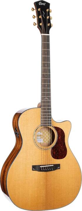 A-001-2622-1 Cort Gold Series Bocote Acoustic Electric Guitar. Natural Glossy