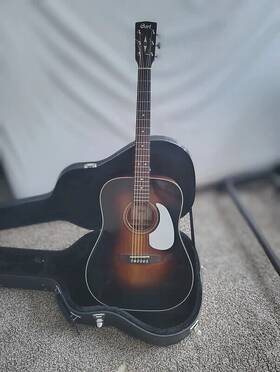Earth300v Cort Sb Solid Adirondack Spruce/mahogany Dreadnought