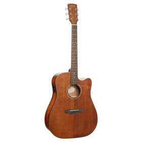 Earth60mceop-u Cort Earth60mceop Dreadnought Acoustic-electric Guitar - Solid Mahogany Top
