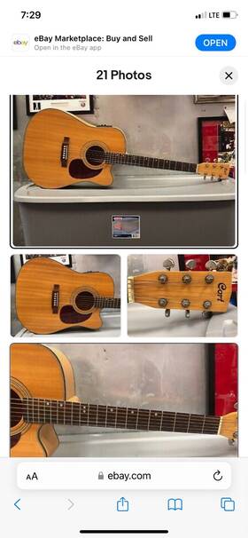 Mr500eop-a-u Cort Dreadnought Cutaway Acoustic Electric Guitar Natural