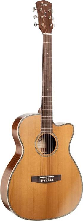 Es-oc4 Cort Oc4nsg Essence Series Om Cutaway Acoustic Electric Guitar. Natura
