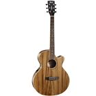 Cort Sfx Acoustic Electric Guitar Exotic Dao Wood Natural Finish