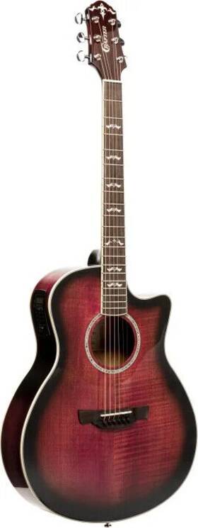 Crafter 806383266222 Noble Series Small Jumbo Acoustic-electric Guitar With Solid Maple Top