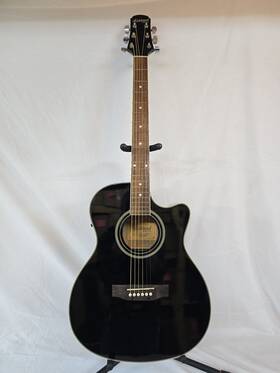 Afce-10 Crafter Ashland By Afce-10/bk Acoustic/electric Guitar With Case