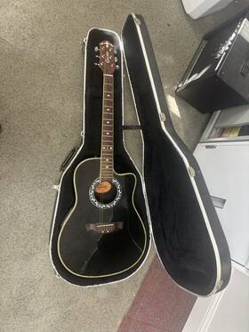 Fsc-260eq-p Crafter Fsg-250eq Electro Acoustic Guitar With Cutaway Missing Strings