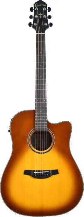 Hg250-ce-brs Crafter Silver Series 250 Grand Auditorium Acoustic-electric Guitar With Cutaway