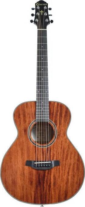 Hm250-br Crafter Silver Series 250 Mini 3/4 Acoustic Guitar With Engelmann Spruce Top