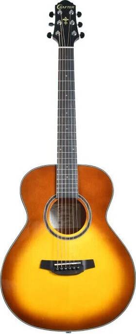 Hm250-brs Crafter Silver Series 250 Mini 3/4 Acoustic Guitar With Engelmann Spruce Top