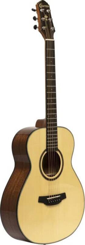 Hm250-n Crafter Silver Series 250 Mini 3/4 Acoustic Guitar With Engelmann Spruce Top