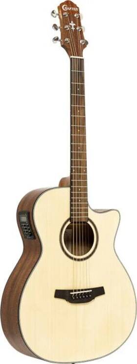 Ht100-ce-n Crafter Silver Series 100 Orchestra Acoustic-electric Guitar With Cutaway