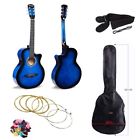 Cy57 Cowboy Acoustic Guitar Cutaway Design With Bag Strap Picks And