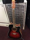 Wd10scesb D10scesb Washburn Solid Top Sunburst Dreadnought Acoustic Electric Guitar Gc
