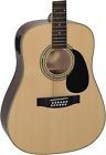 D120s12e Mitchell Dreadnought Guitar Natural 656238039031
