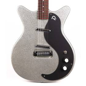 D59m-plus-smf Danelectro 59m Nos Metalflake Guitar Silver