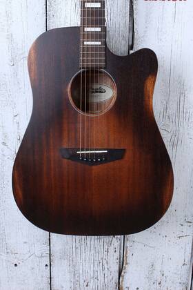 Dangelico 680196086110 Dftangelico Premier Bowery Dreadnought Acoustic Electric Guitar W Hardshell Case