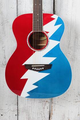 Dangelico 810114583951 Dftangelico Premier Grateful Dead Tammany Acoustic Electric Guitar With Gig Bag