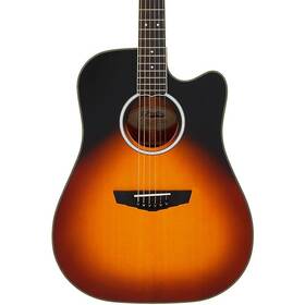 Daed500vsngp2 Dangelico Dftangelico Excel Bowery Dreadnought Acoustic-electric Guitar Vintage Sunset