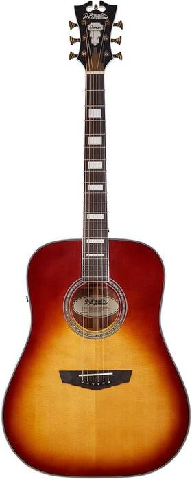 Dapd300itbaps Dangelico Dftangelico 6 String Acoustic-electric Guitar Right Iced Tea Burst Dapd300itba