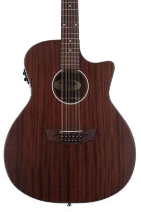 Dangelico Daplsg212mahcp Dftangelico Premier Fulton Ls 12-string Acoustic-electric Guitar - Mahogany Satin