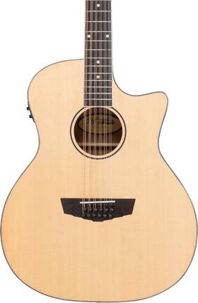 Daplsg212snatcp Dangelico Dftangelico Premier Fulton Ls 12-string Acoustic-electric Guitar - Natural