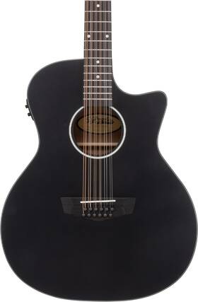 Daplsg212snbcp Dangelico Dftangelico Premier Fulton Ls 12-string Acoustic-electric Guitar - Matte Black